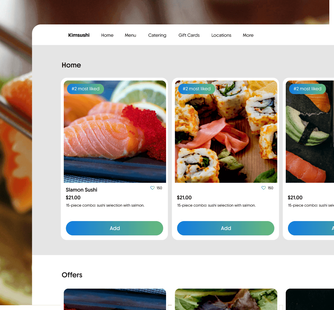 Easy online ordering