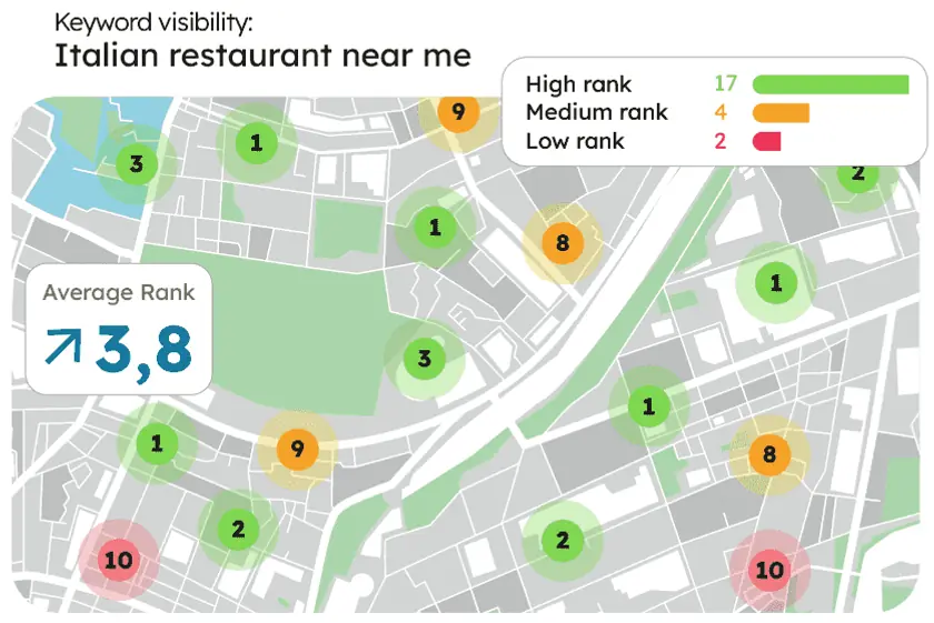 Google Maps interface showing restaurants and directions